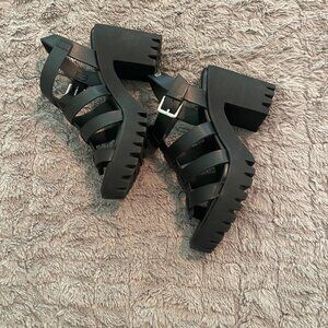 Madden NYC Black Heel Shoes